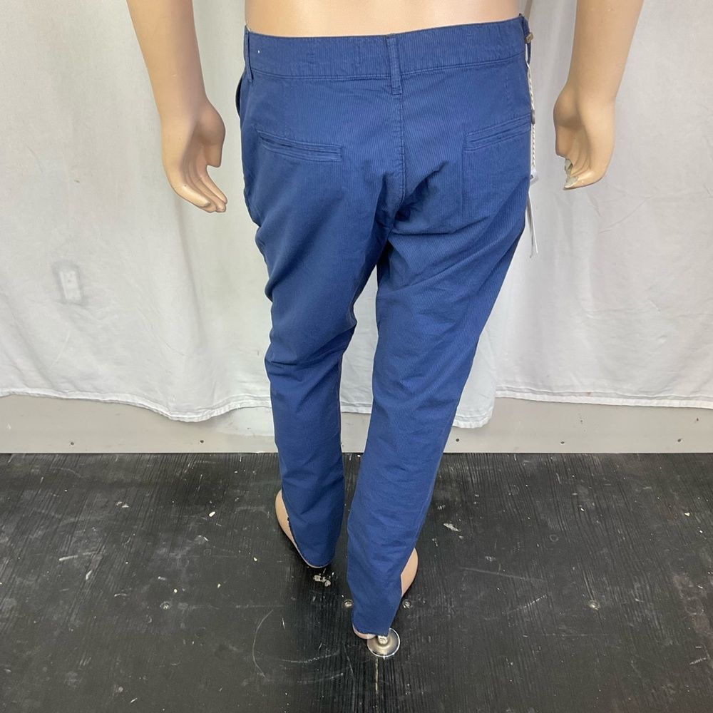 NEW Daniele Alessandrini Men’s Blue Texture High Rise Chinos Pants Size 36 - Picture 6 of 15